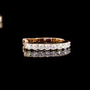 0.45 Cts 18k Rose Gold Round Shape Huggies Earring - Image 4
