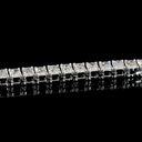 15.3 Cts 14k White Gold Radiant Shape Tennis Necklace - Image 4