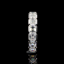 4.72 Cts 14k White Gold Asscher Shape Eternity Band Eternity Band - Image 4