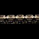 10.04 Cts 14k Yellow Gold Radiant Shape Tennis Bracelet - Image 4