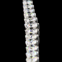 11.99 Cts 14k White Gold Round Shape Riviera Necklace - Image 3