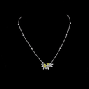 3.76 Cts 14k White Gold Mix Shape Special Pendant - Video