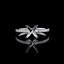 1.94 Cts 18k White Gold Round Shape Solitaire Diamond Shank Ring - Video