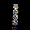 8.08 Cts 14k White Gold Round Shape Eternity Band Eternity Band - Image 3