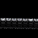 11.16 Cts 14k White Gold Round Shape Tennis Bracelet - Image 4