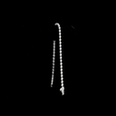 2.62 Cts 14k White Gold Pear Shape Tennis Bracelet - Image 3