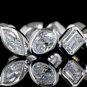 2.48 Cts Platinum Mix Shape Eternity Band Eternity Band - Image 3