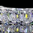 4.58 Cts 14k White Gold Antique Cushion Shape 3/4 Band Eternity Band - Image 3