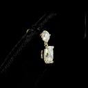 2.22 Cts 14k Yellow Gold Mix Shape Hanging Earring - Image 4