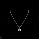 4.79 Cts 14k White Gold Rose Cut Shape Pendant Pendant - Video