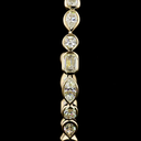 2.06 Cts 14k Yellow Gold Mix Shape C Hoops Earring - Image 3