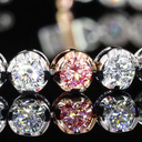 4.76 Cts 14k Two Tone Round Shape Tennis Bracelet - Image 2