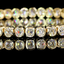 7.89 Cts 14k Yellow Gold Antique Cushion Shape Tennis Bracelet - Image 2