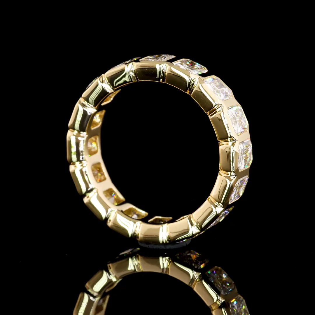 5.3 Cts 14k Yellow Gold Radiant Shape Eternity Band Eternity Band - Image 3