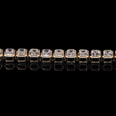 6.72 Cts 14k Yellow Gold Emerald Shape Tennis Bracelet - Image 4
