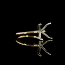 0 Cts 18k Two Tone Shape Solitaire Ring - Image 3