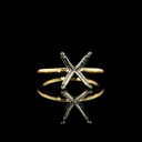 0 Cts 18k Two Tone Shape Solitaire Ring - Video