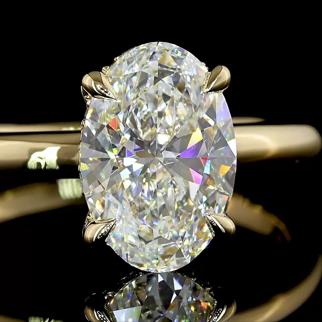 2.2 Cts 14k Yellow Gold Mix Shape Solitaire Ring - Image 3