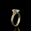 2.53 Cts 14k Yellow Gold Oval Shape Solitaire Ring - Image 4