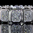 4.6 Cts 14k White Gold Radiant Shape Eternity Band Eternity Band - Image 3