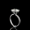 4.25 Cts Platinum Round Shape Solitaire Ring - Image 2
