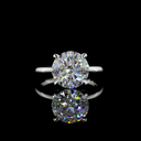 4.25 Cts Platinum Round Shape Solitaire Ring - Video