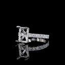 1.33 Cts Platinum Round Shape Hidden Halo Ring - Image 2