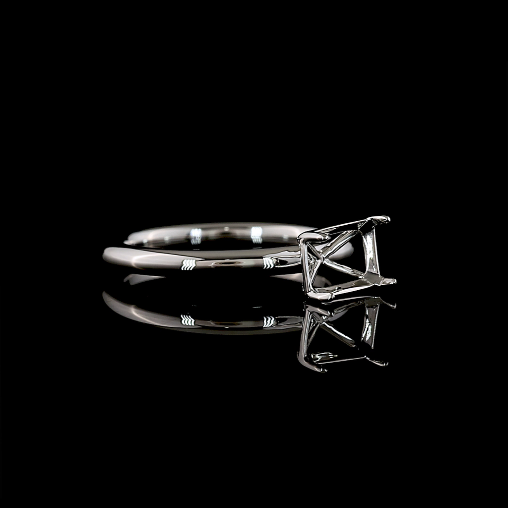 0 Cts Platinum Shape Solitaire Ring - Image 3