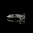 0 Cts Platinum Shape Solitaire Ring - Image 3