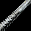 9.82 Cts 14k White Gold Marquise Shape Tennis Necklace - Image 4