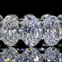 8.98 Cts Platinum Oval Shape Eternity Band Eternity Band - Image 3