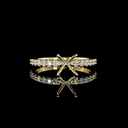 0.49 Cts 14k Yellow Gold Shape Solitaire Diamond Shank Ring - Video