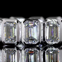 3.14 Cts 14k White Gold Emerald Shape Eternity Band Eternity Band - Image 3