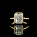 2.18 Cts 14k Yellow Gold Radiant Shape Solitaire Ring - Video