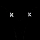 0.93 Cts Platinum Marquise Shape Studs Earring - Image 2