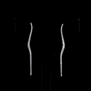 2.13 Cts 18k White Gold Round Shape Hanging Earring - Video