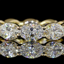 2.91 Cts 14k Yellow Gold Oval Shape Eternity Band Eternity Band - Image 3