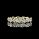 2.91 Cts 14k Yellow Gold Oval Shape Eternity Band Eternity Band - Video