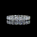2.12 Cts Platinum Round Shape Eternity Band Eternity Band - Video