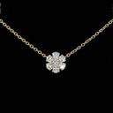 4.83 Cts 18k Yellow Gold Round Shape Station Necklace - Image 3