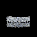 1.11 Cts 14k White Gold Mix Shape 3/4 Band Eternity Band - Video