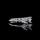 0.52 Cts 14k White Gold Shape Solitaire Ring - Image 3