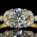1.88 Cts 18k Yellow Gold Mix Shape Special Ring - Image 3