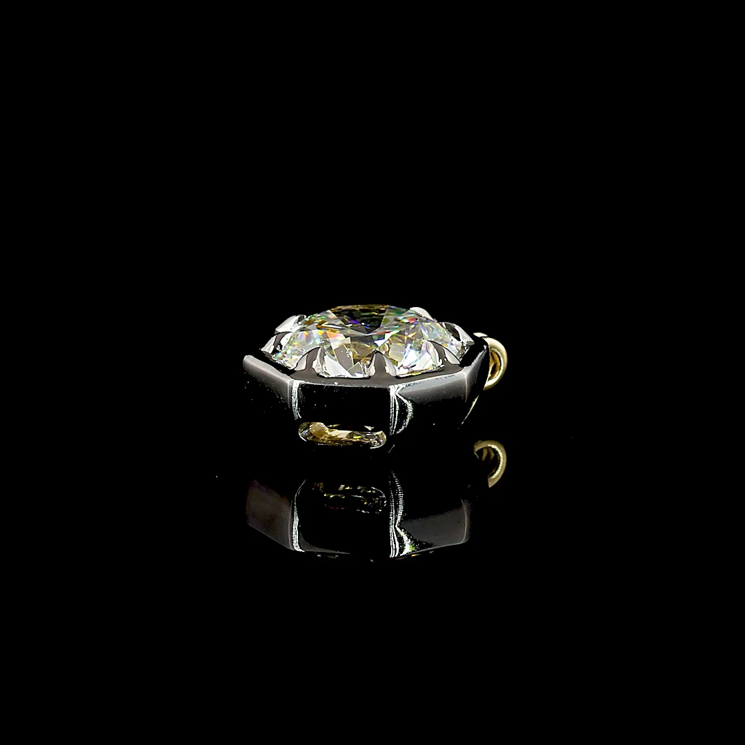 2.01 Cts 14k Yellow Gold Round Shape Pendant Pendant - Image 2