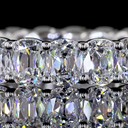 3.7 Cts 14k White Gold Antique Cushion Shape Eternity Band Eternity Band - Image 3