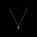 1.02 Cts 14k White Gold Round Shape Cross Pendant - Video