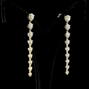 4.91 Cts 14k Yellow Gold Round Shape Hanging Earring - Image 2