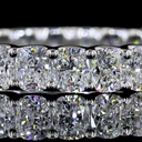 2.88 Cts Platinum Cushion Brilliant Shape Eternity Band Eternity Band - Image 3