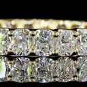 2.72 Cts 14k Yellow Gold Cushion Brilliant Shape Eternity Band Eternity Band - Image 3