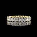 2.31 Cts 14k Yellow Gold Cushion Brilliant Shape Eternity Band Eternity Band - Video
